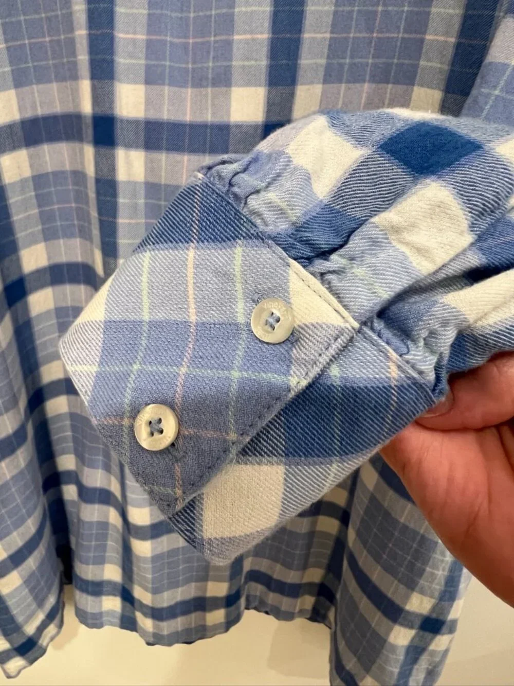 Vineyard vines Plaid Shirt DressWomen Size L Blue